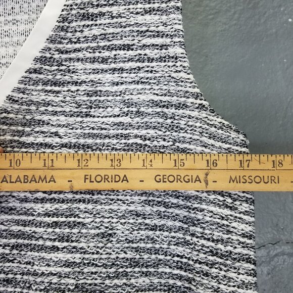 Sanctuary Vest Tank Top Women S Mixed Media Pullover Grey Tweed Sheer Hi-Low Hem - Picture 12 of 12